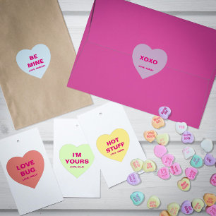 Valentinstag Gespräch Herz Herz-Aufkleber