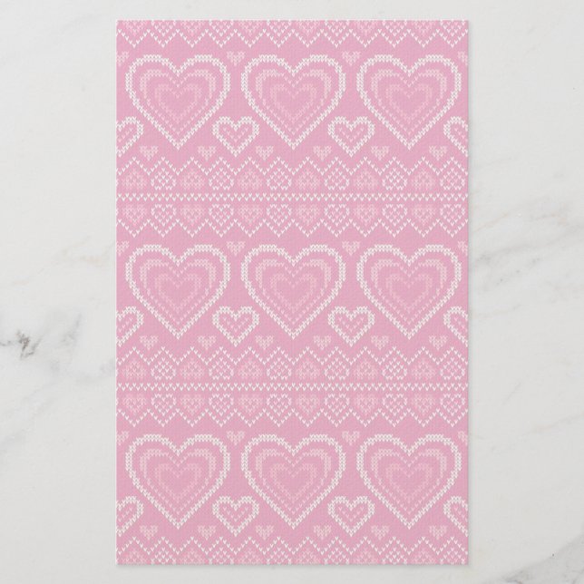 Valentinstag Gestank Muster 2 Briefpapier (Vorderseite)
