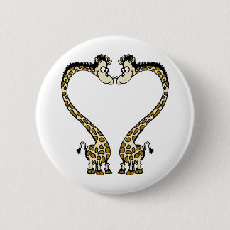 Valentinstag Giraffee Herz Button
