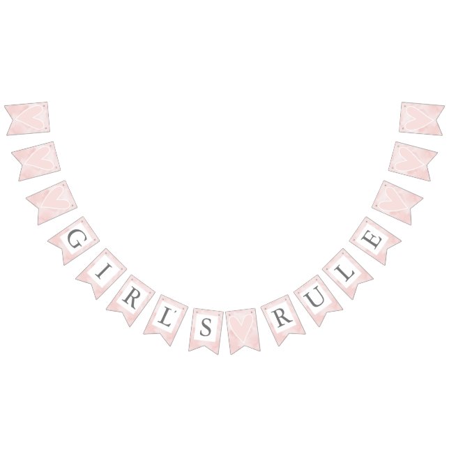 Valentinstag Girl's Rule Wimpelkette (Alle)