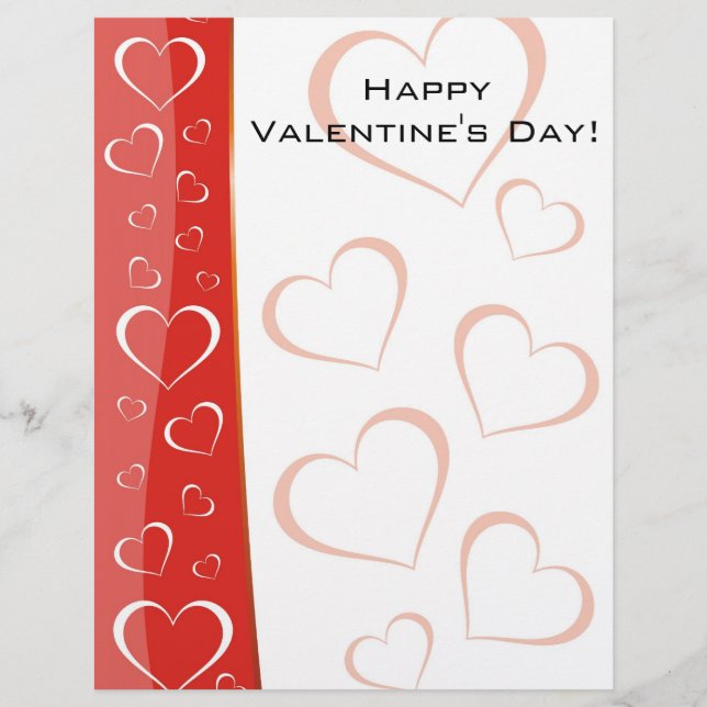 Valentinstag, Glücklicher Valentinstag! Flyer (Vorne)