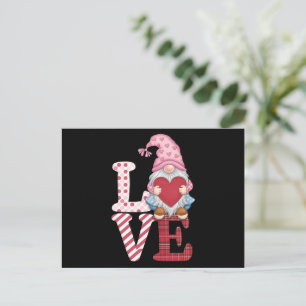 Valentinstag Gnom Liebe Paargeschenke für Sie Postkarte