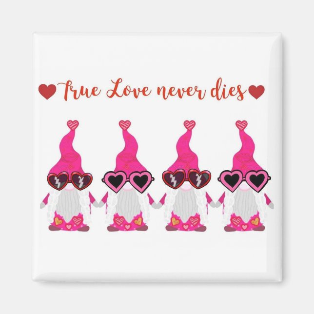 Valentinstag-Gnome Magnet (Vorne)