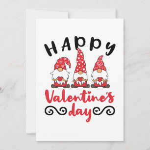 Valentinstag Gnome Schwedische Tomte Feiertagskarte