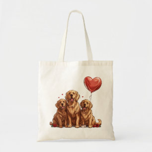 Valentinstag Golden Retriever Hund Tragetasche