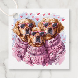 Valentinstag Golden Retriever Hunde Geschenkanhänger