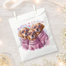 Valentinstag Golden Retriever Hunde Geschenktütchen