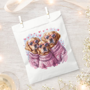 Valentinstag Golden Retriever Hunde Geschenktütchen