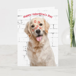 Valentinstag Goldener Retriever Karte