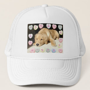 Valentinstag Goldener Retriever Truckerkappe