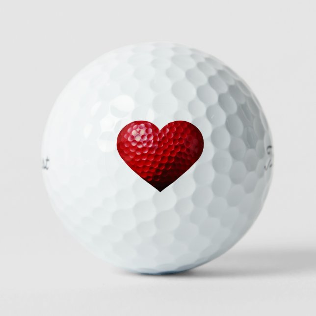 Valentinstag Golf Ball (Vorderseite)