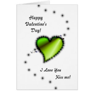 Valentinstag - grünes Regenbogenherz