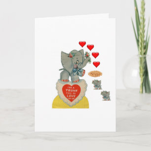 Valentinstag Grußkarte Elefant Feiertagskarte