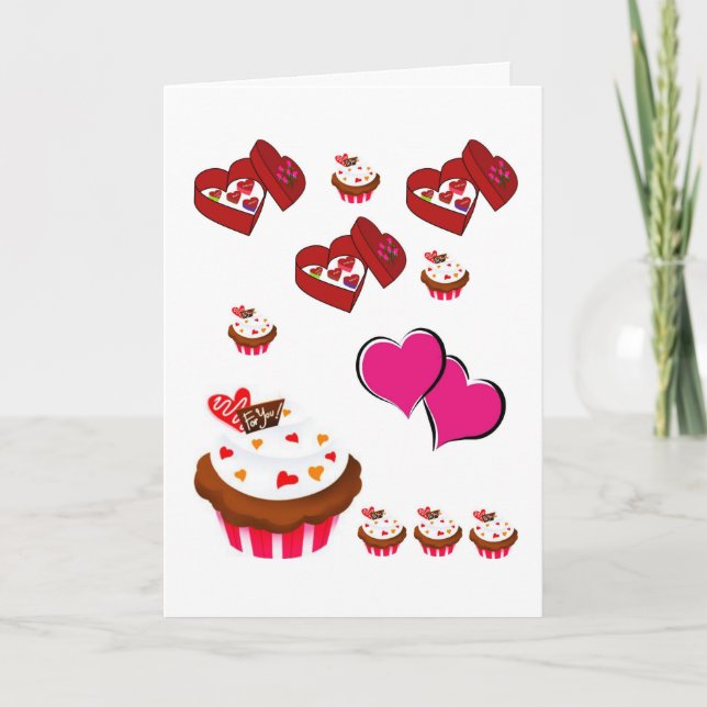 Valentinstag Grußkarte Feiertagskarte (Vorderseite)