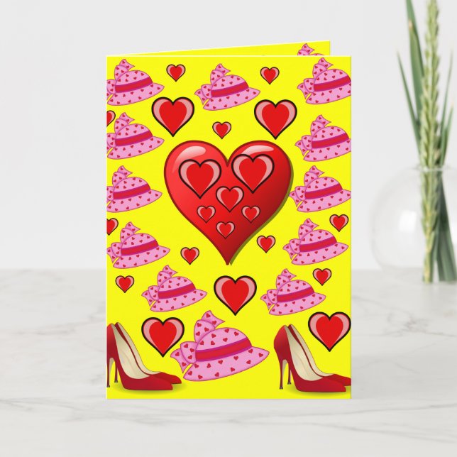 Valentinstag Grußkarte Feiertagskarte (Vorderseite)
