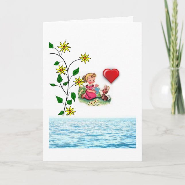 Valentinstag Grußkarte Feiertagskarte (Vorderseite)