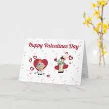 Valentinstag-Grüßkarte im Vintage-Stil