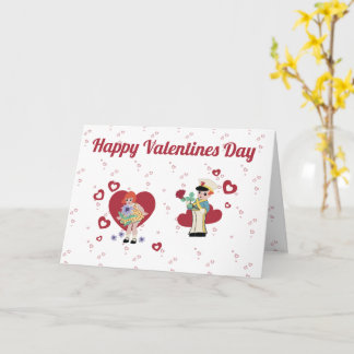 Valentinstag-Grüßkarte im Vintage-Stil Karte