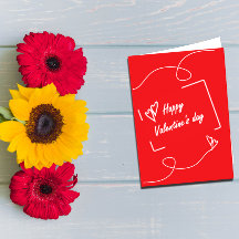 Valentinstag-Grußkarte
