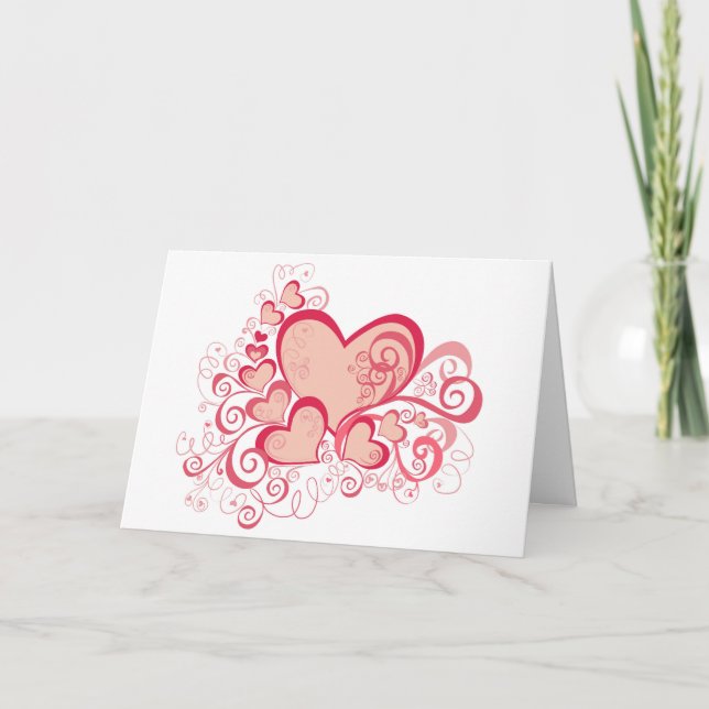 Valentinstag Grußkarte (Leere) Karte (Vorderseite)