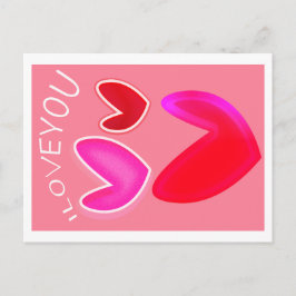 Valentinstag-Grußkarte Postkarte