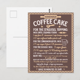 Valentinstag hausgemachte Kaffeekuchen Rezept Postkarte