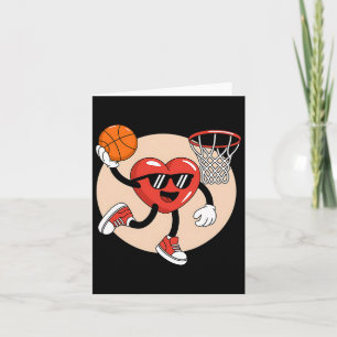 Valentinstag Heart Dunking Basketball 2 Karte