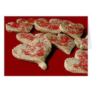 Valentinstag Heart Shapie Cookie Card
