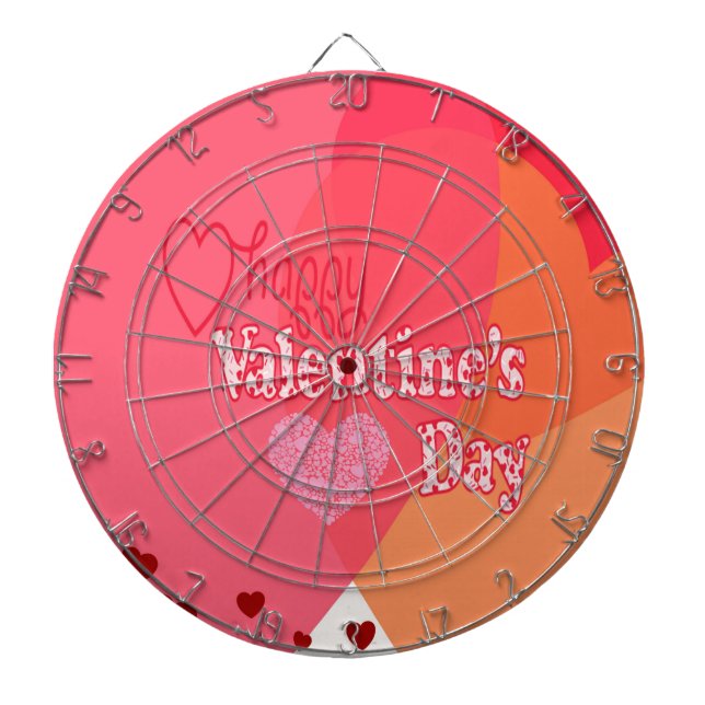 Valentinstag Hearts Dartscheibe (vorne)