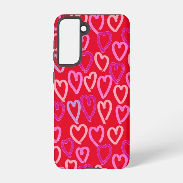 Valentinstag Hearts Samsung Galaxy Hülle (Rückseite)