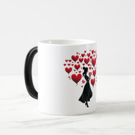 Valentinstag Hearts Verwandlungstasse
