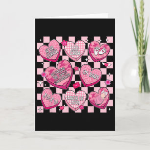 Valentinstag Hebamme Krankenschwester Rosa Herzen Karte