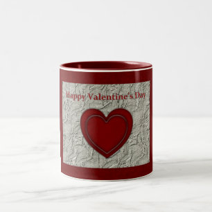Valentinstag Herz 2 Herz Zweifarbige Tasse