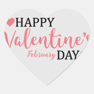 Valentinstag Herz-Aufkleber