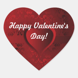 Valentinstag Herz-Aufkleber