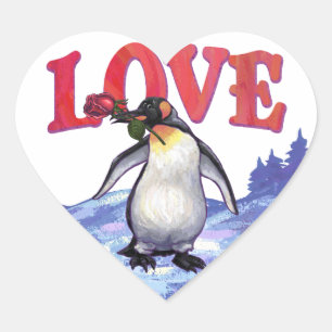 Valentinstag Herz-Aufkleber