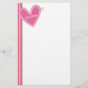 Valentinstag-Herz-Briefpapier Briefpapier