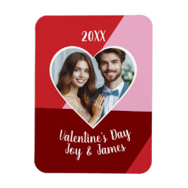 Valentinstag Herz Custom Foto Magnet
