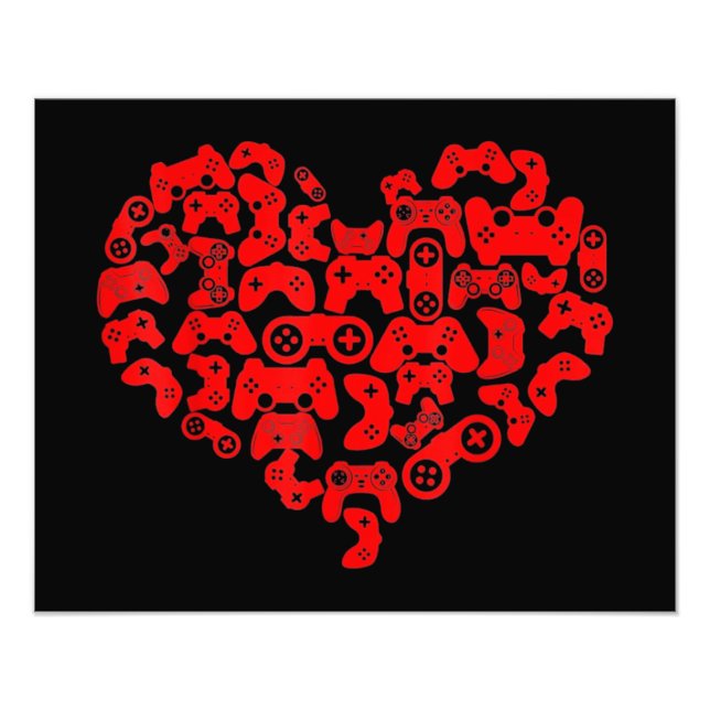 Valentinstag Herz Fotodruck (Vorne)