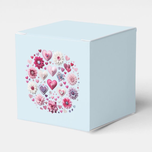 Valentinstag-Herz Geschenkschachtel (Vorderseite)