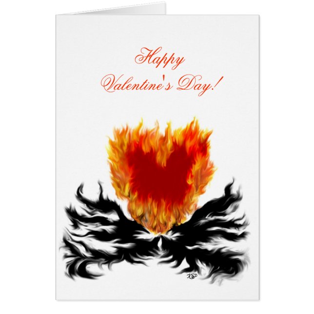 Valentinstag - Herz in Flammen (Vorne)