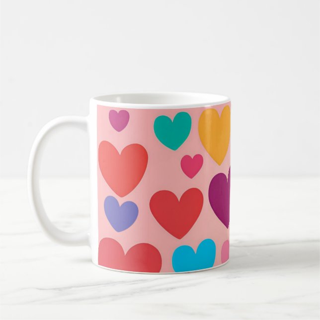 Valentinstag Herz Kaffeetasse (Links)
