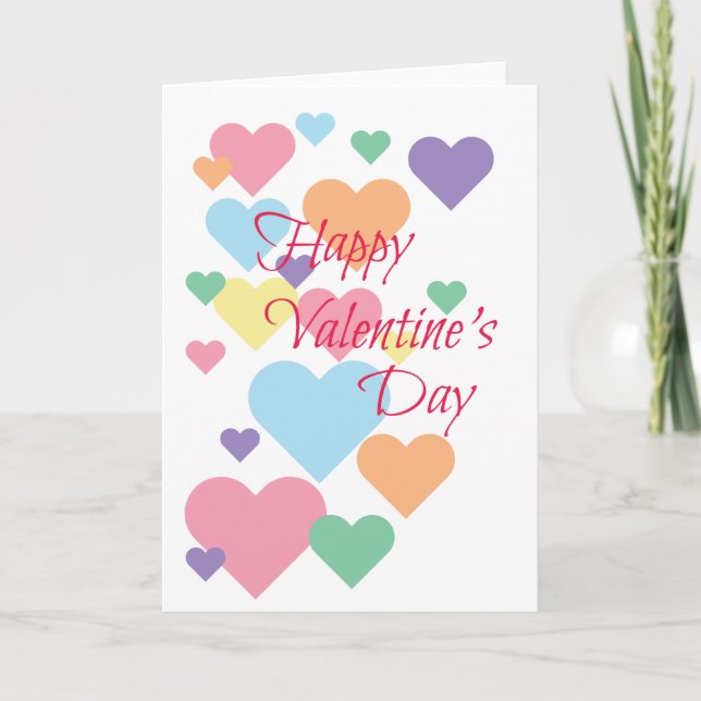 Valentinstag Herz Karte (Vorderseite)