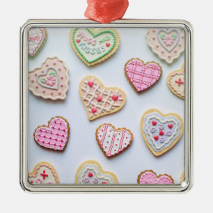 Valentinstag-Herz-Kekse Ornament Aus Metall