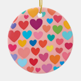 Valentinstag Herz Keramik Ornament