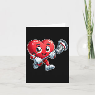 Valentinstag Herz Lacrosse Team Spieler Sport Karte