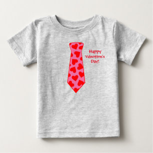 Valentinstag Herz Necktie Baby T-shirt