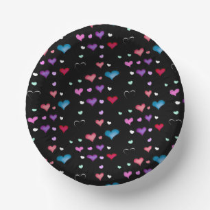Valentinstag Herz Papier Bowls Pappteller