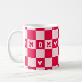 Valentinstag-Herz-Schachbrett-Mutter-Tasse Kaffeetasse