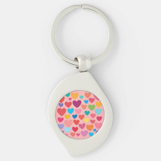 Valentinstag Herz Schlüsselanhänger (Vorderseite)